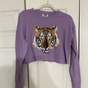 Purple Tiger Sweater